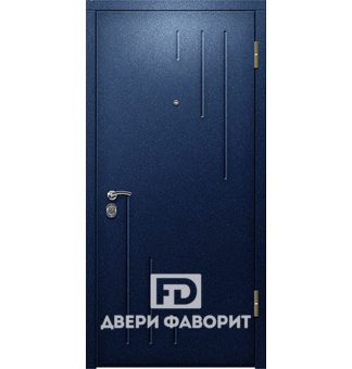 Недорогая железная дверь с цинкогрунтом