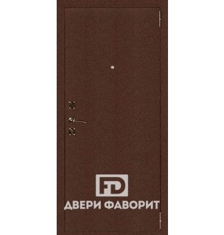 Стальная недорогая дверь с внешним покрытием цинкогрунт