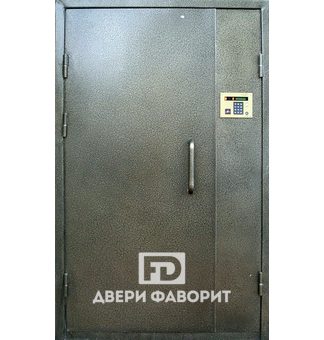 дверь металлическая с домофоном для подъезда с порошковой краской
