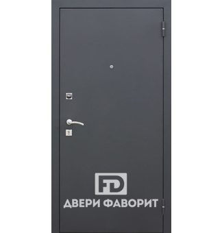 Дверь из стали с терморазрывом, отделка порошок