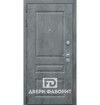 Дверь в офис с отделкой МДФ серого цвета