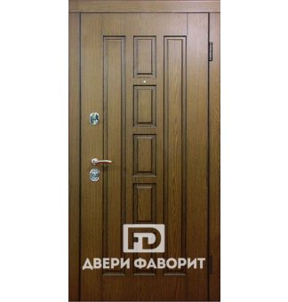 квартирная дверь с МДФ