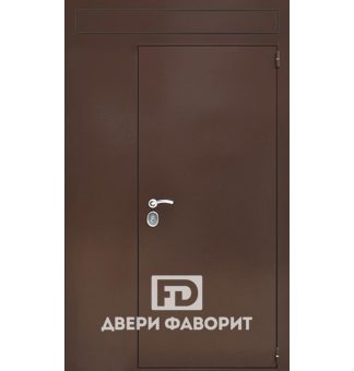 Двустворчатая недорогая дверь (верхняя вставка)