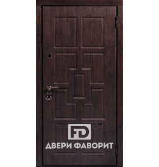 Металлическая дверь с отделкой МДФ экошпон и винилискожа