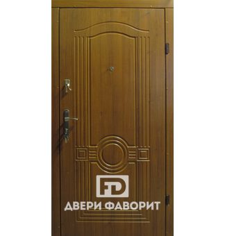 Металлическая дверь с отделкой филенчатым МДФ, модель МД-505