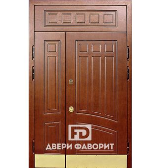 Дверь двустворчатая с верхней вставкой (МДФ)