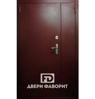двустворчатая антивандальная дверь с двух сторон окрашена порошковой краской