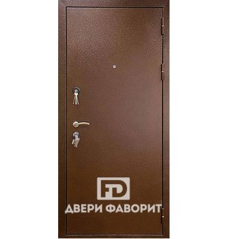 уличная дверь с коричневым цинкогрунтом