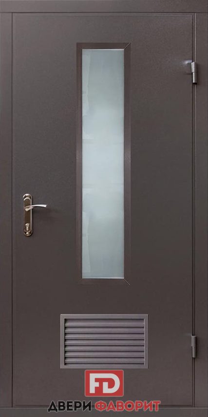 металлическая дверь в котельную со стеклом